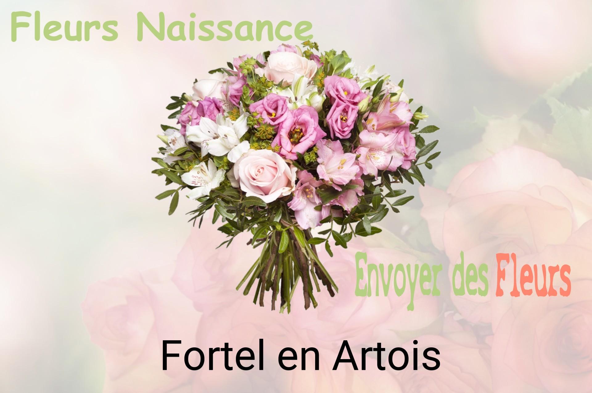 Bouquet de fleurs de naissance livré à Fortel-en-Artois